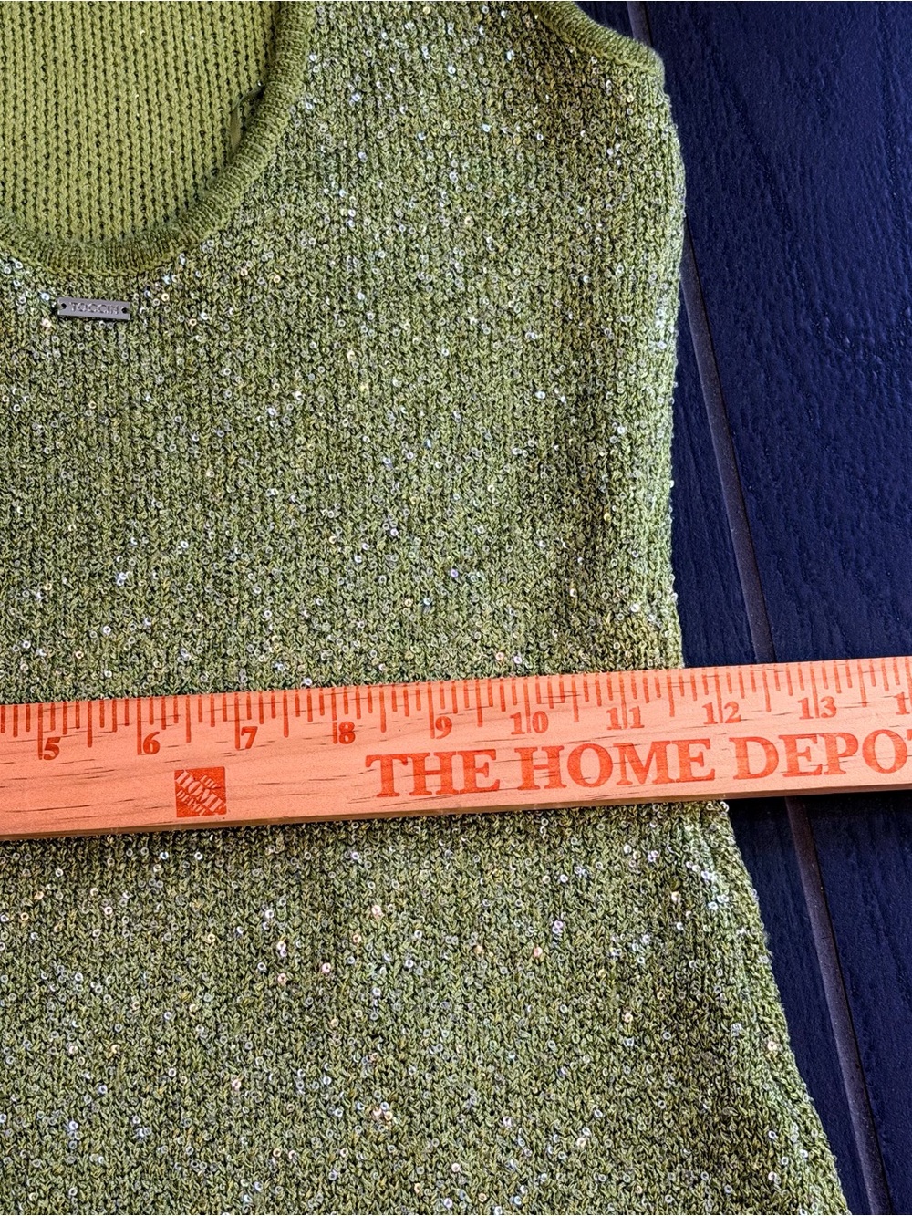 Sleeveless Glitter Bodycon Mini Dress in Light Olive - Picture 14 of 14